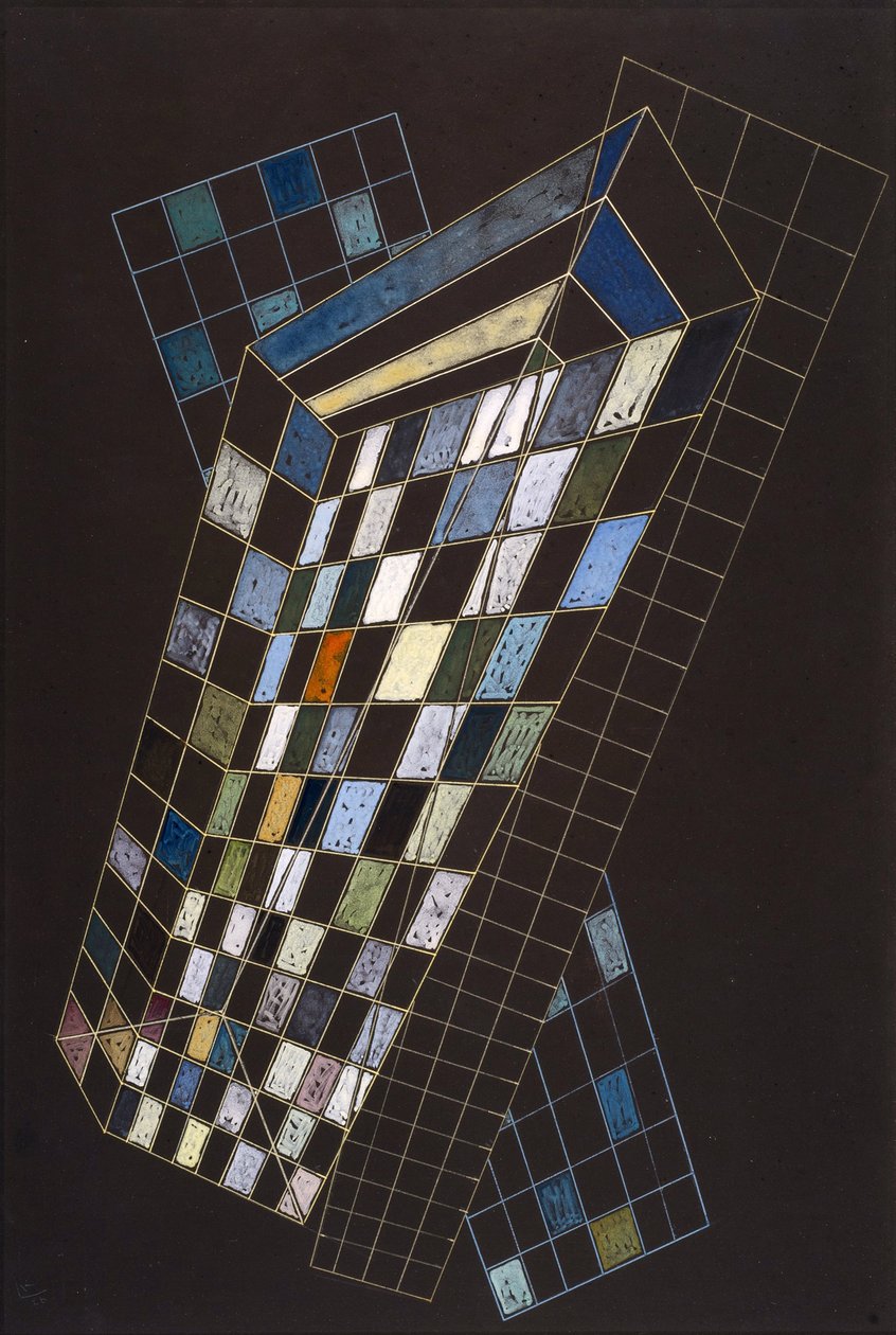 "Małe samoloty" Obraz Vassily Kandinsky (lub Wassily Kandinsky lub Kandinskyj autorstwa Wassily Kandinsky
