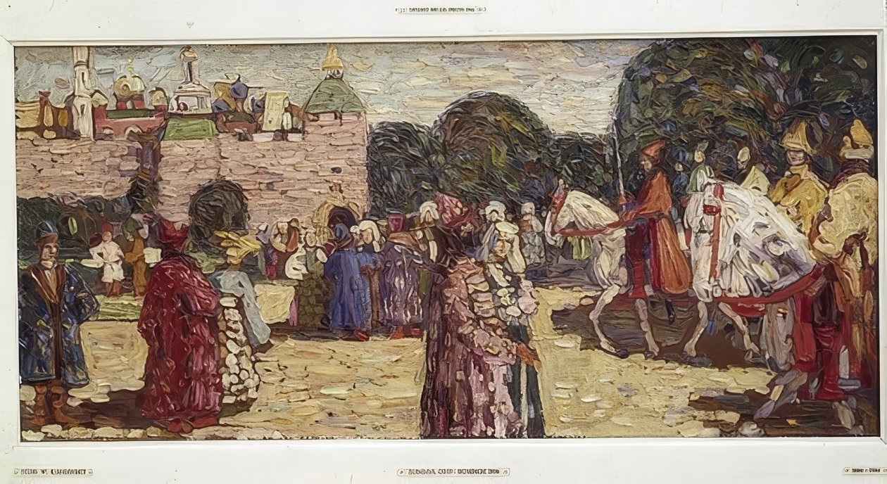 Niedziela (Stara Rosja). 1904 autorstwa Wassily Kandinsky