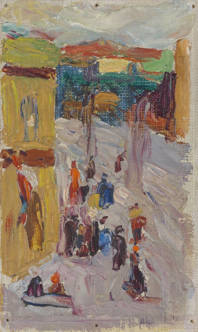 róg ulicy autorstwa Wassily Kandinsky