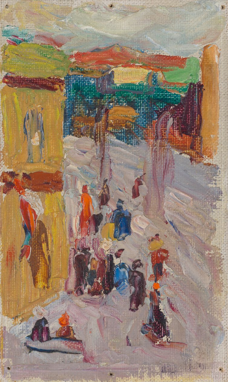 róg ulicy autorstwa Wassily Kandinsky