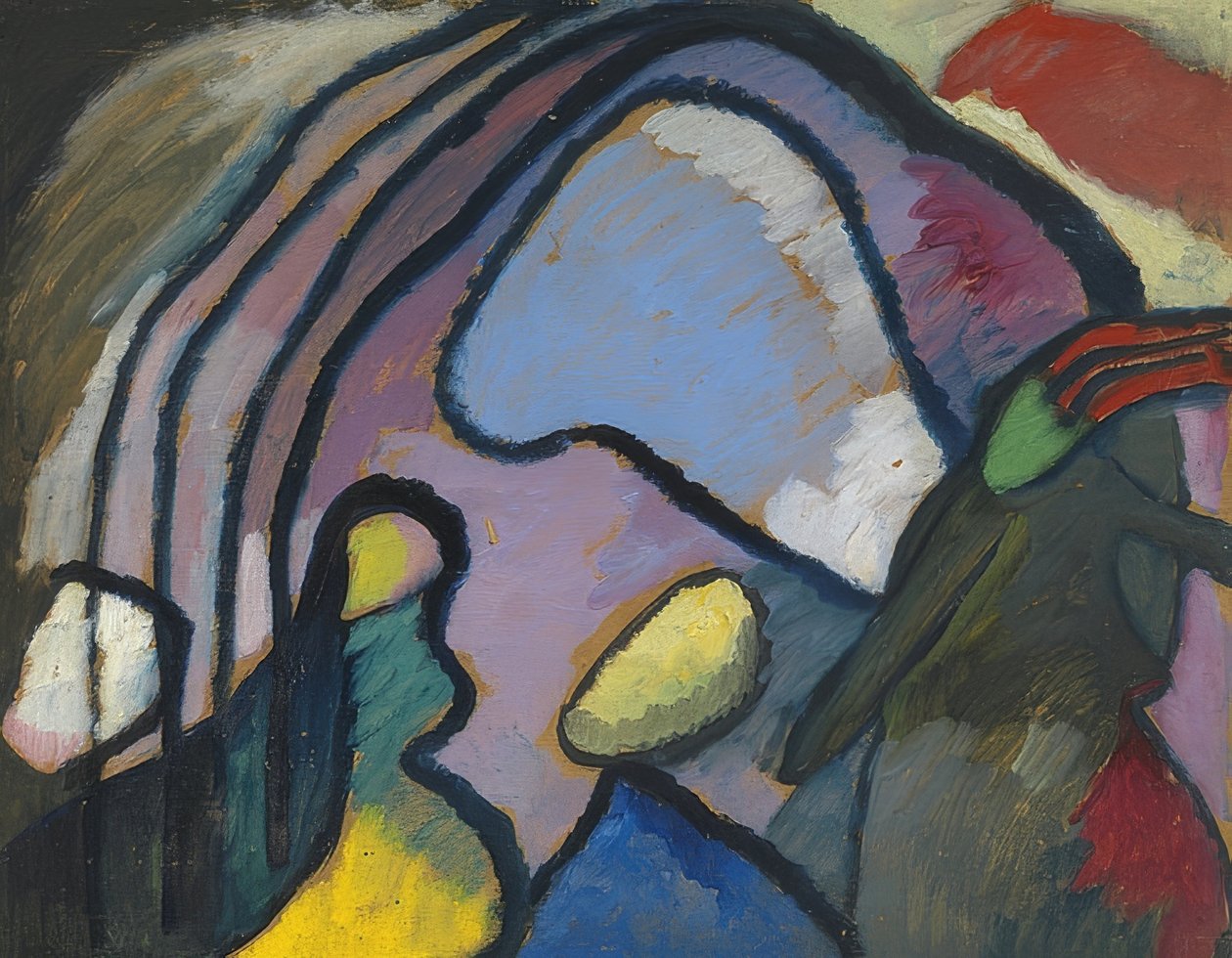 Studium do improwizacji 10. 1910 autorstwa Wassily Kandinsky