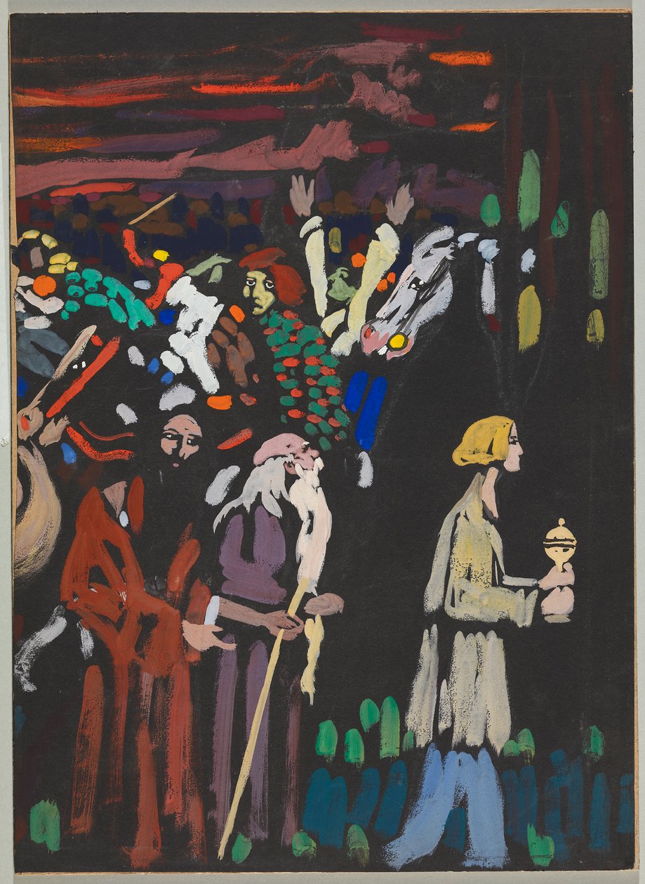 Studium do „Paniki” autorstwa Wassily Kandinsky