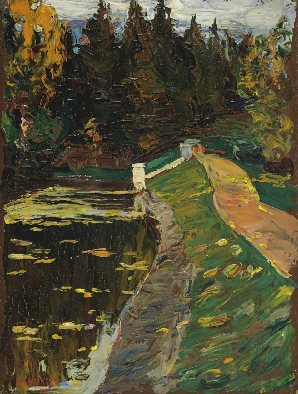Studiuj dla „Śluzy” autorstwa Wassily Kandinsky