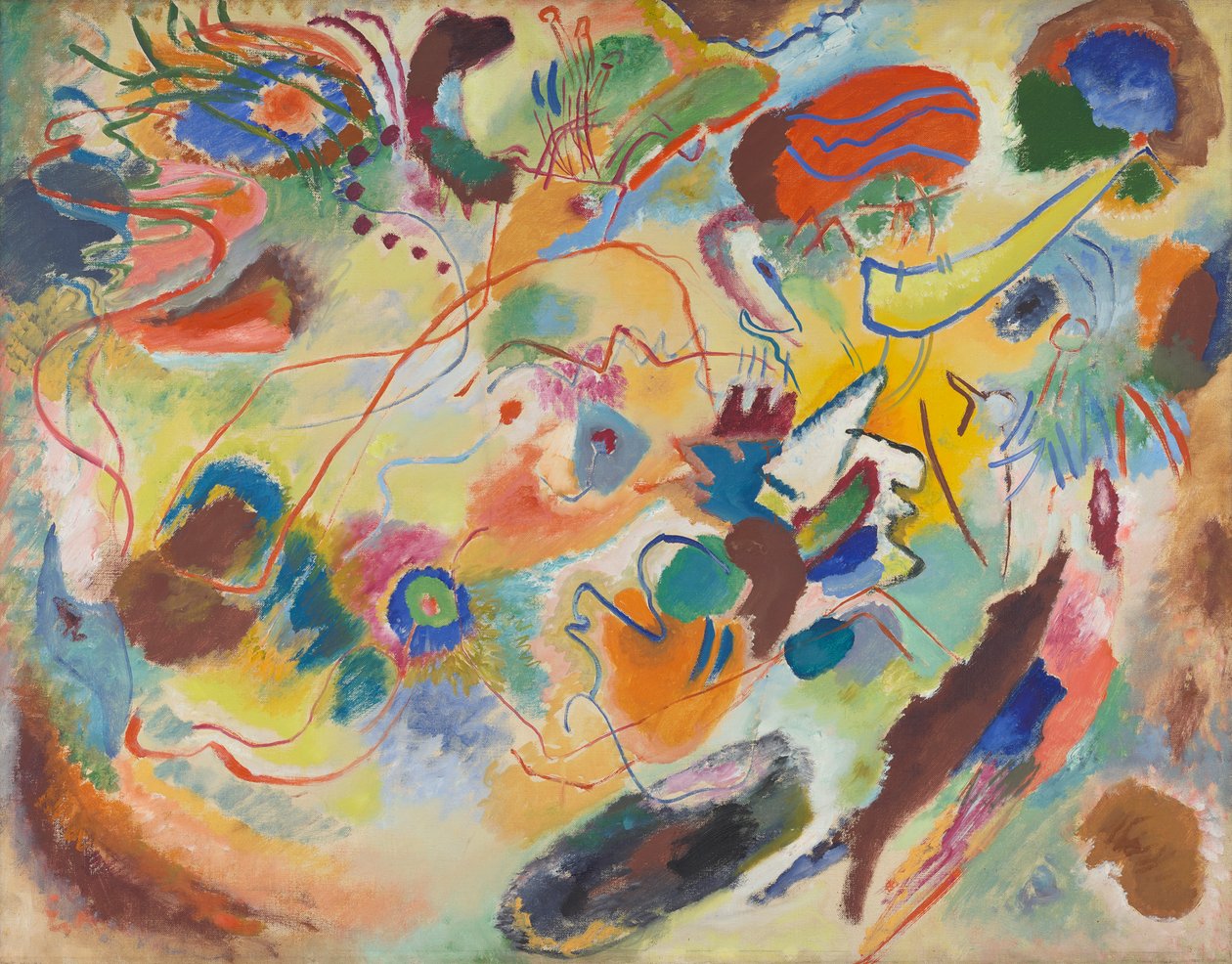 Studium do Kompozycji 7 autorstwa Wassily Kandinsky