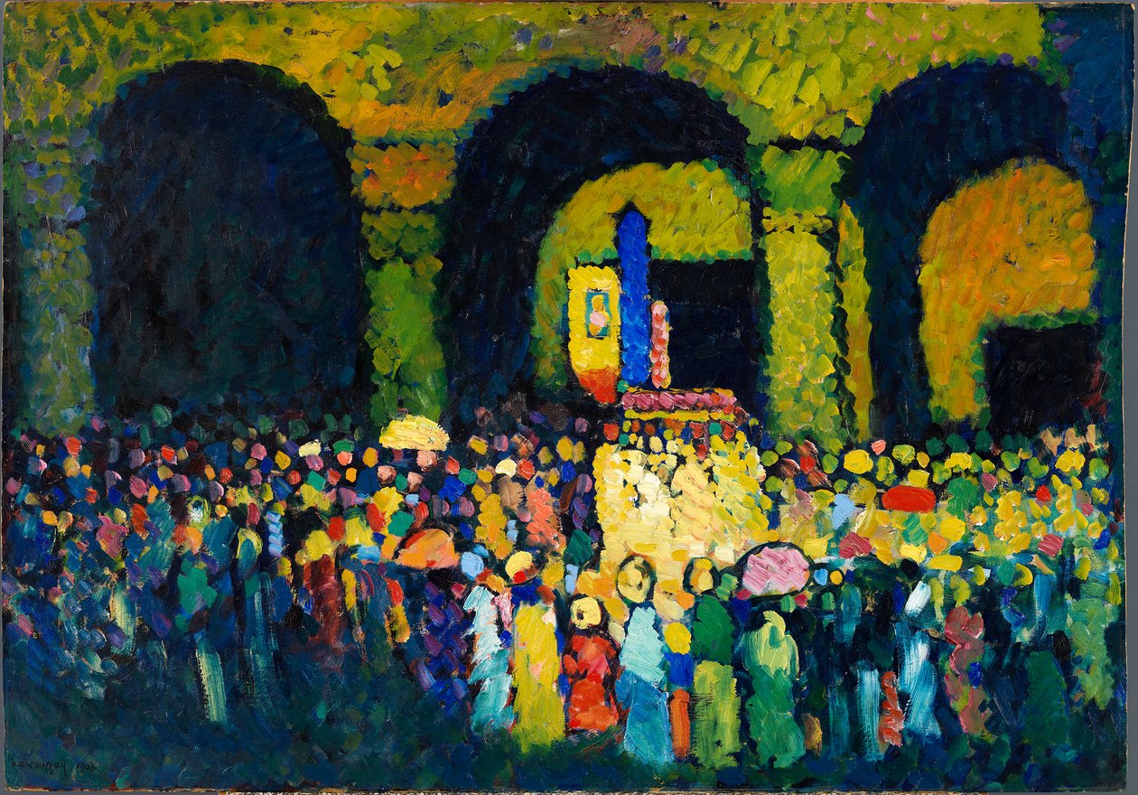 Kościół Ludwigskirche w Monachium (1908) autorstwa Wassily Kandinsky