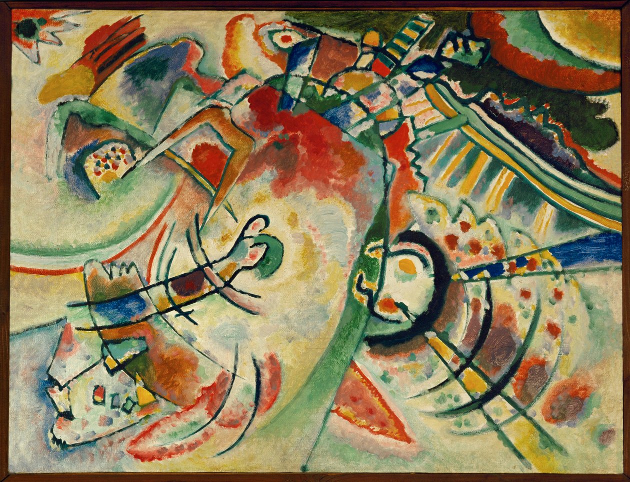 Naiwny (olej na płótnie) autorstwa Wassily Kandinsky