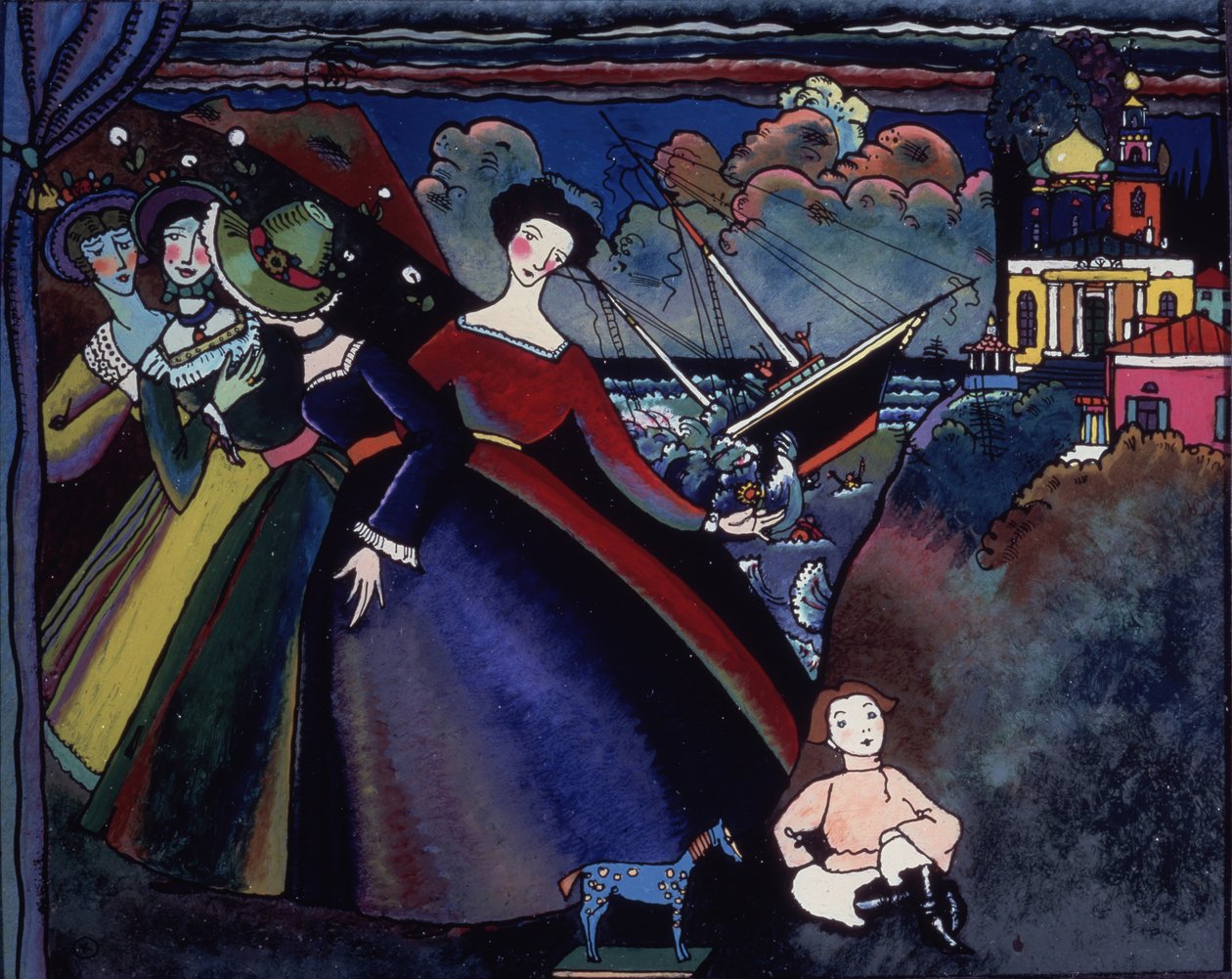 Statek autorstwa Wassily Kandinsky