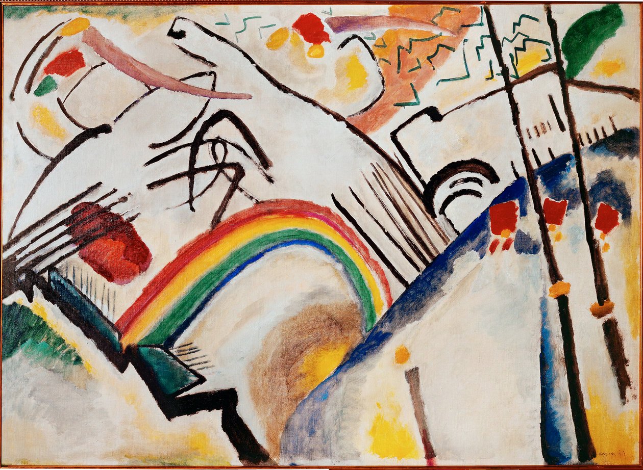 Bez tytułu (olej na płótnie) autorstwa Wassily Kandinsky