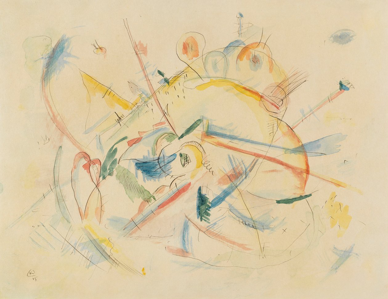 Bez tytułu, 1915. autorstwa Wassily Kandinsky