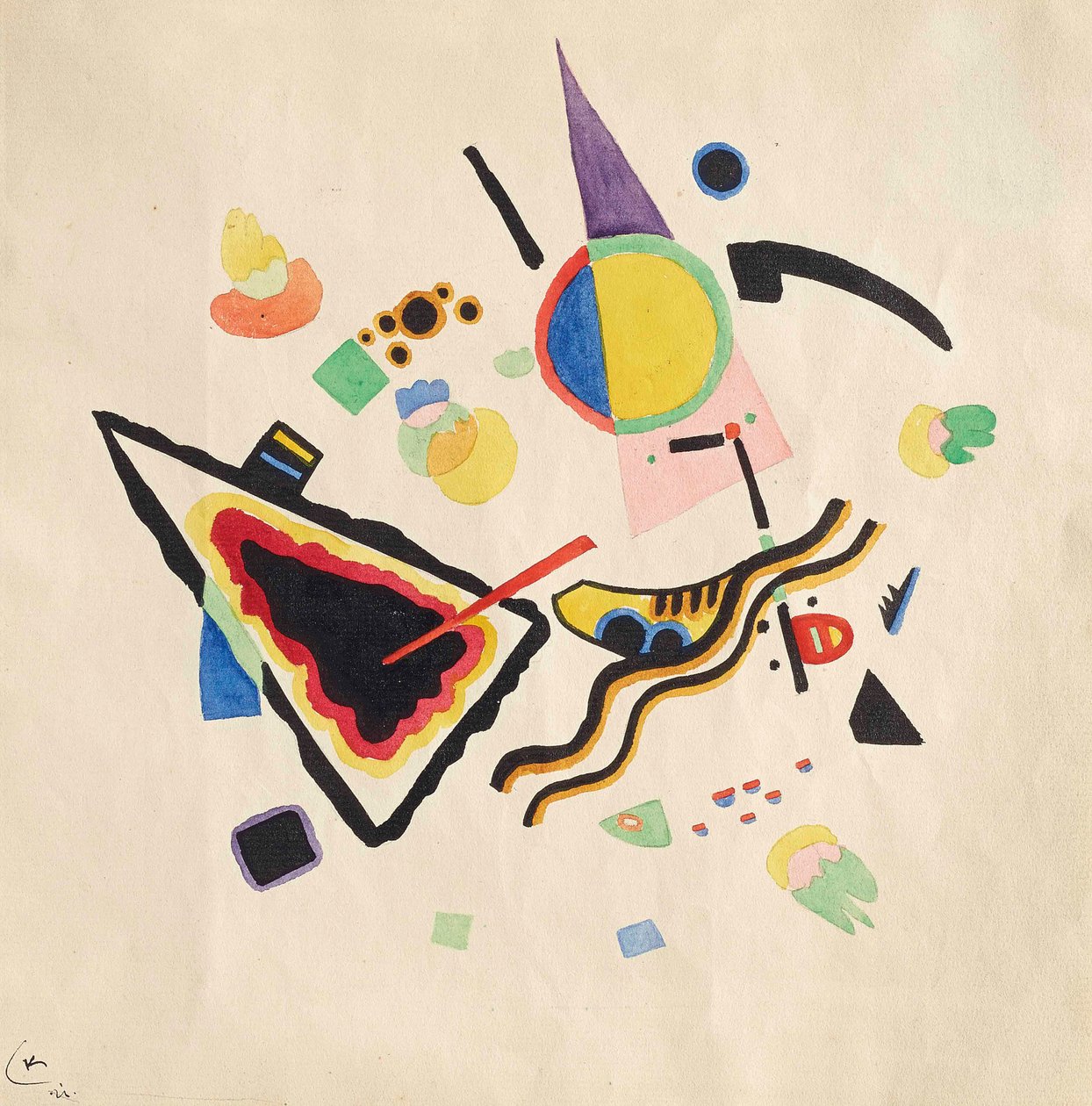 Bez tytułu, 1921. autorstwa Wassily Kandinsky