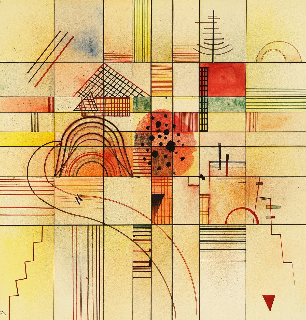 Zróżnicowane prostokąty autorstwa Wassily Kandinsky