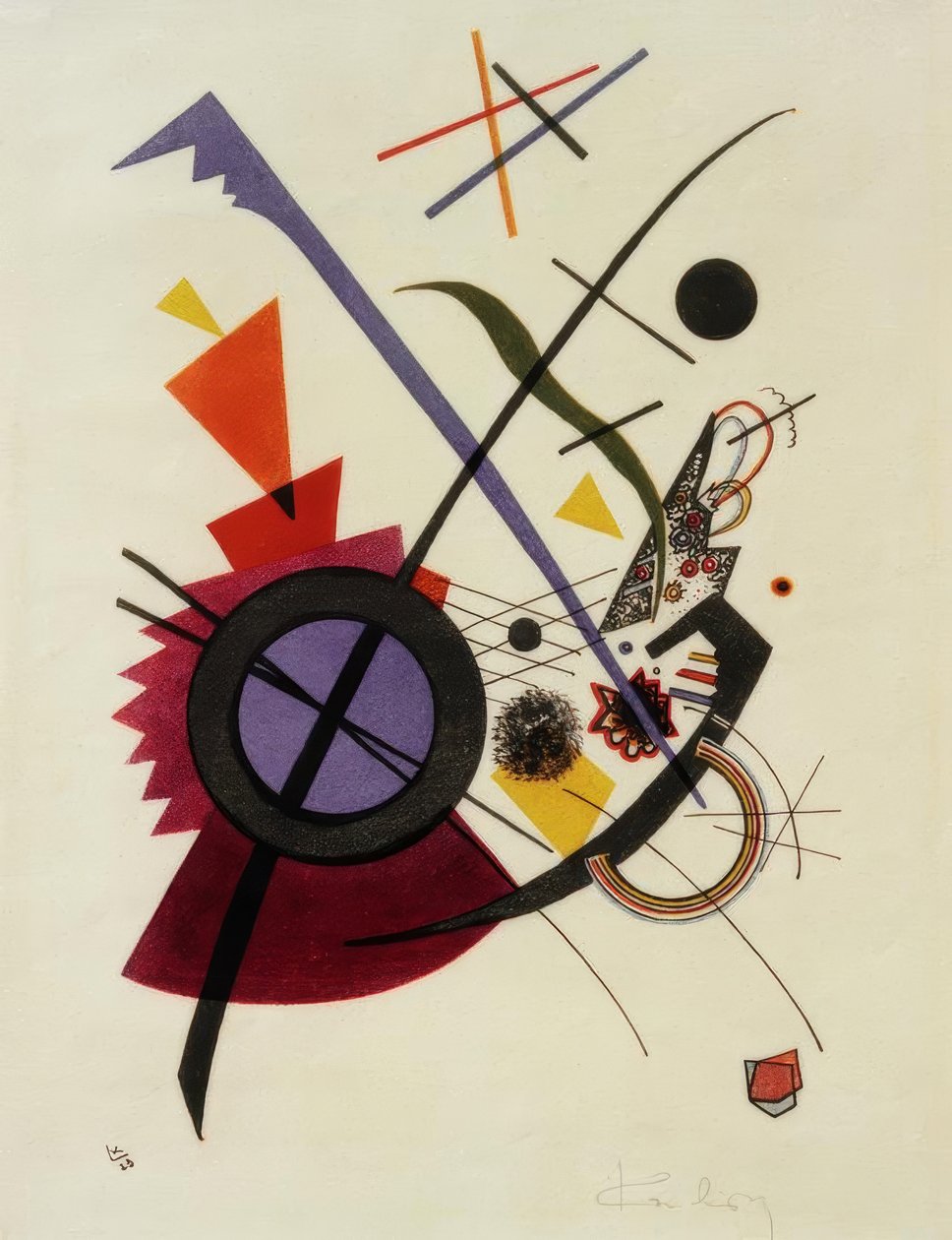 fioletowy autorstwa Wassily Kandinsky