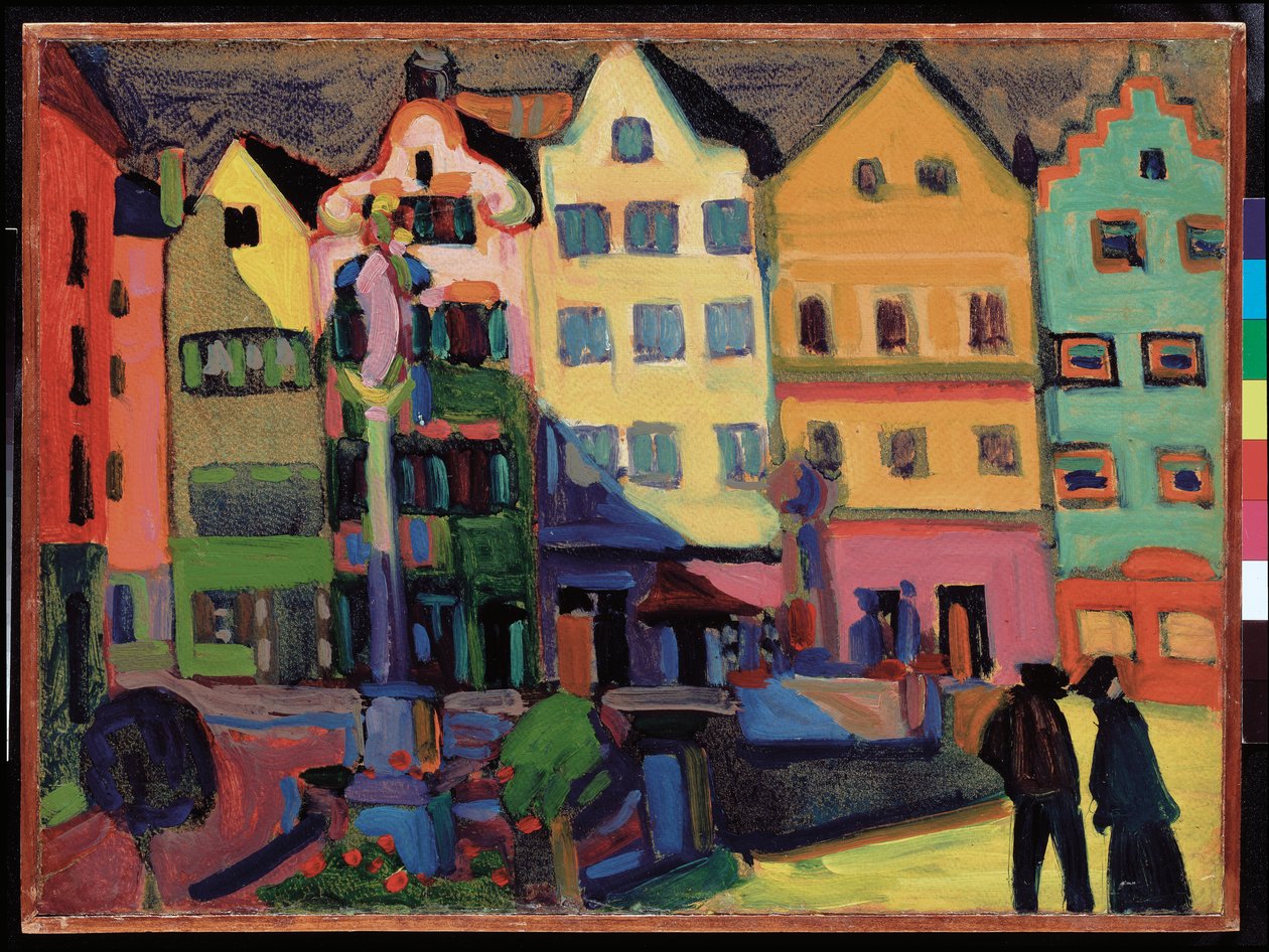 Weilheim Marienplatz autorstwa Wassily Kandinsky