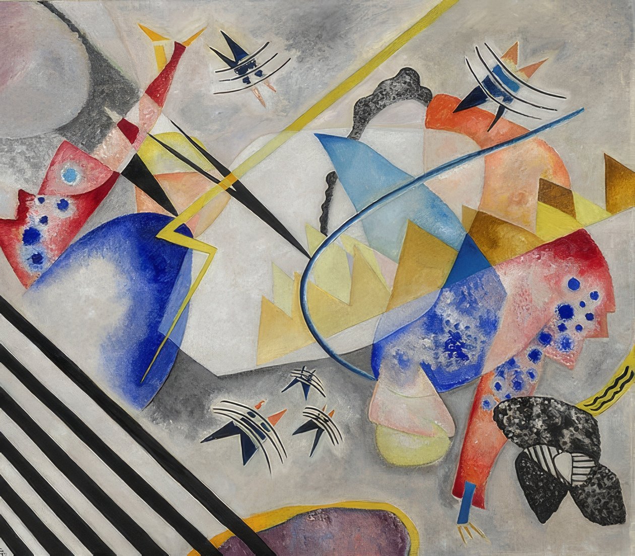 Biały środek. 1921 autorstwa Wassily Kandinsky