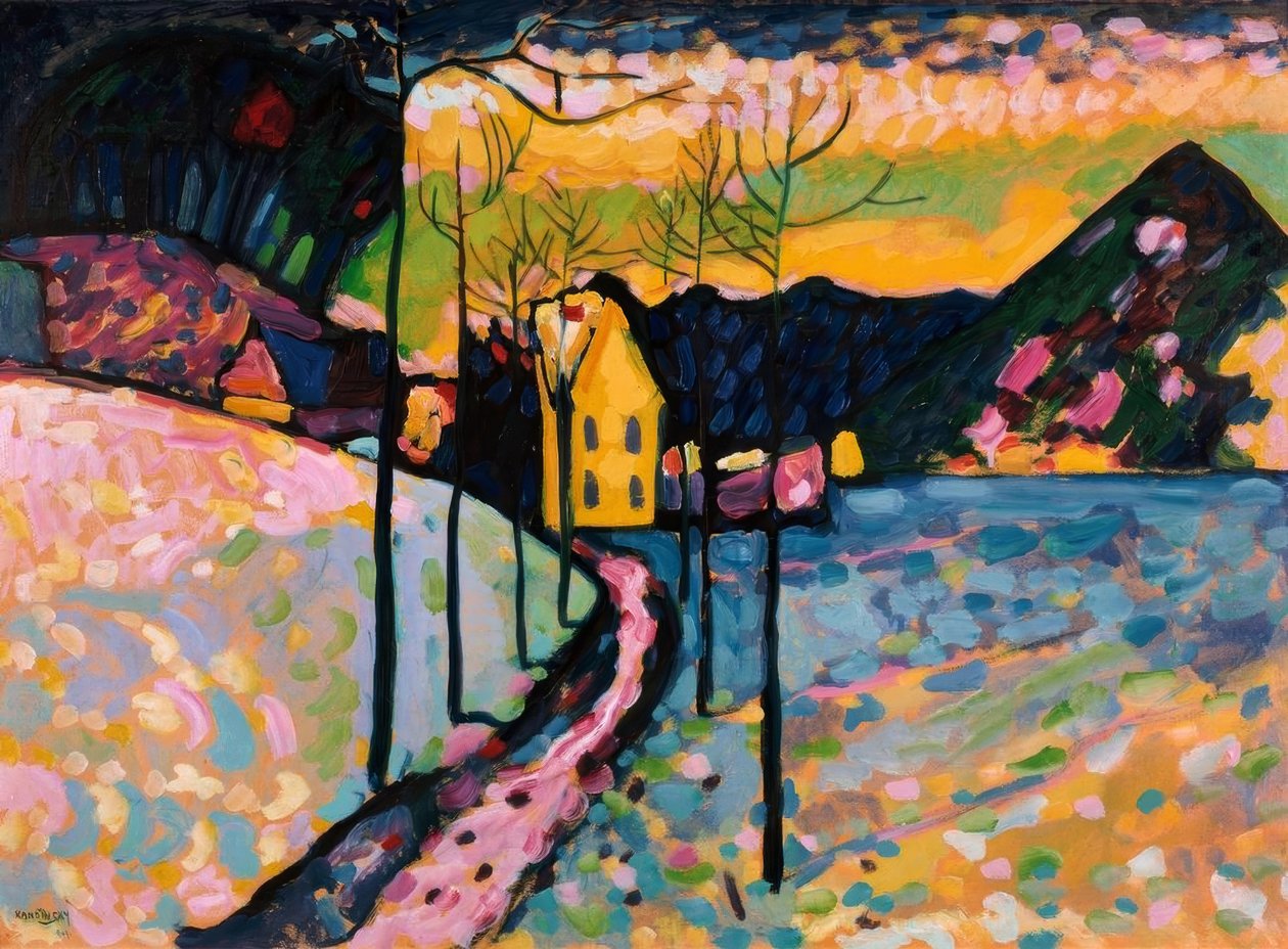Zima I – Kochel autorstwa Wassily Kandinsky