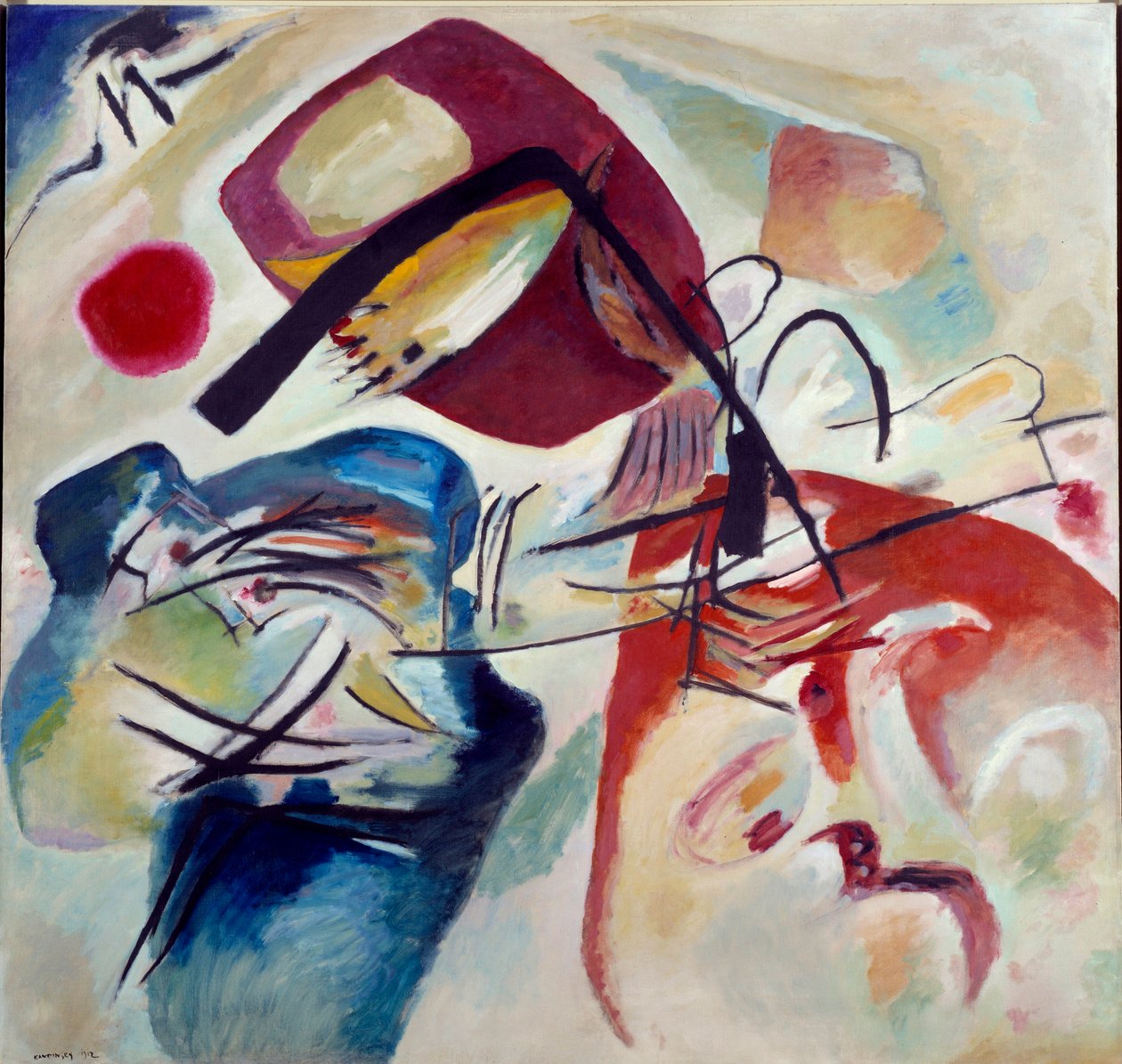 Z Czarnym Łukiem autorstwa Wassily Kandinsky