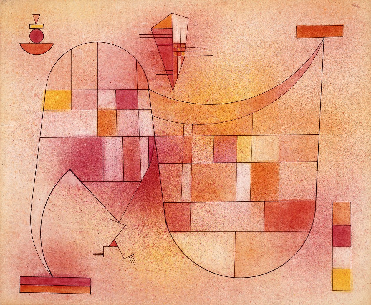 Żółty Różowy; Gelb Rosa autorstwa Wassily Kandinsky