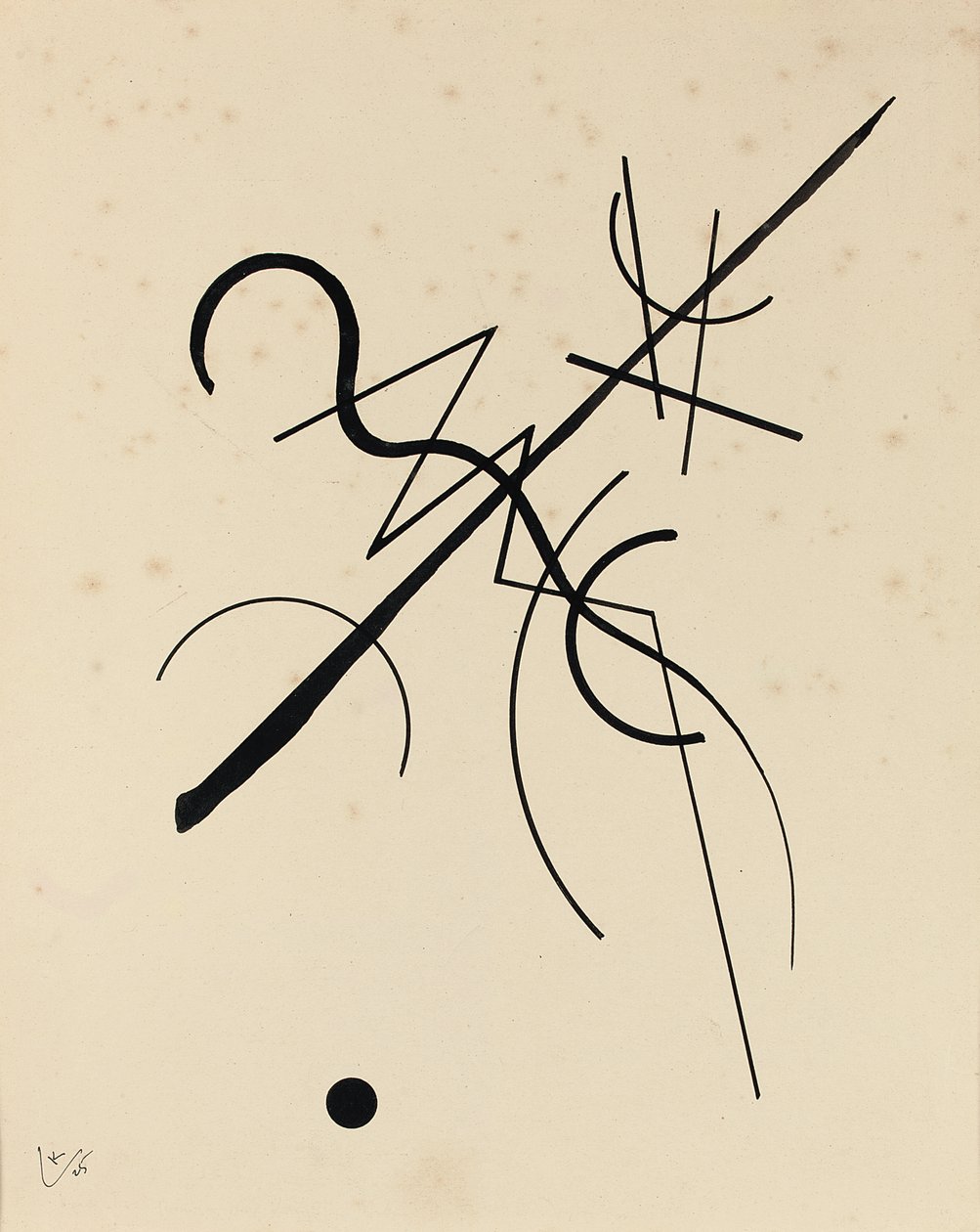 Rysowanie od punktu i linii do powierzchni autorstwa Wassily Kandinsky