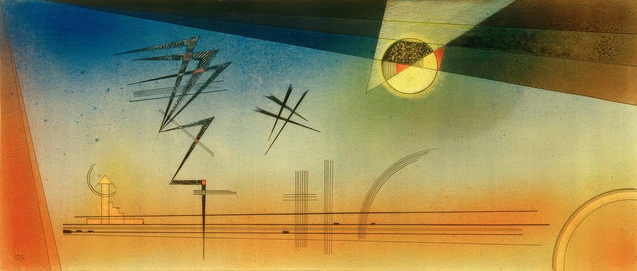 Zygzakiem w górę autorstwa Wassily Kandinsky