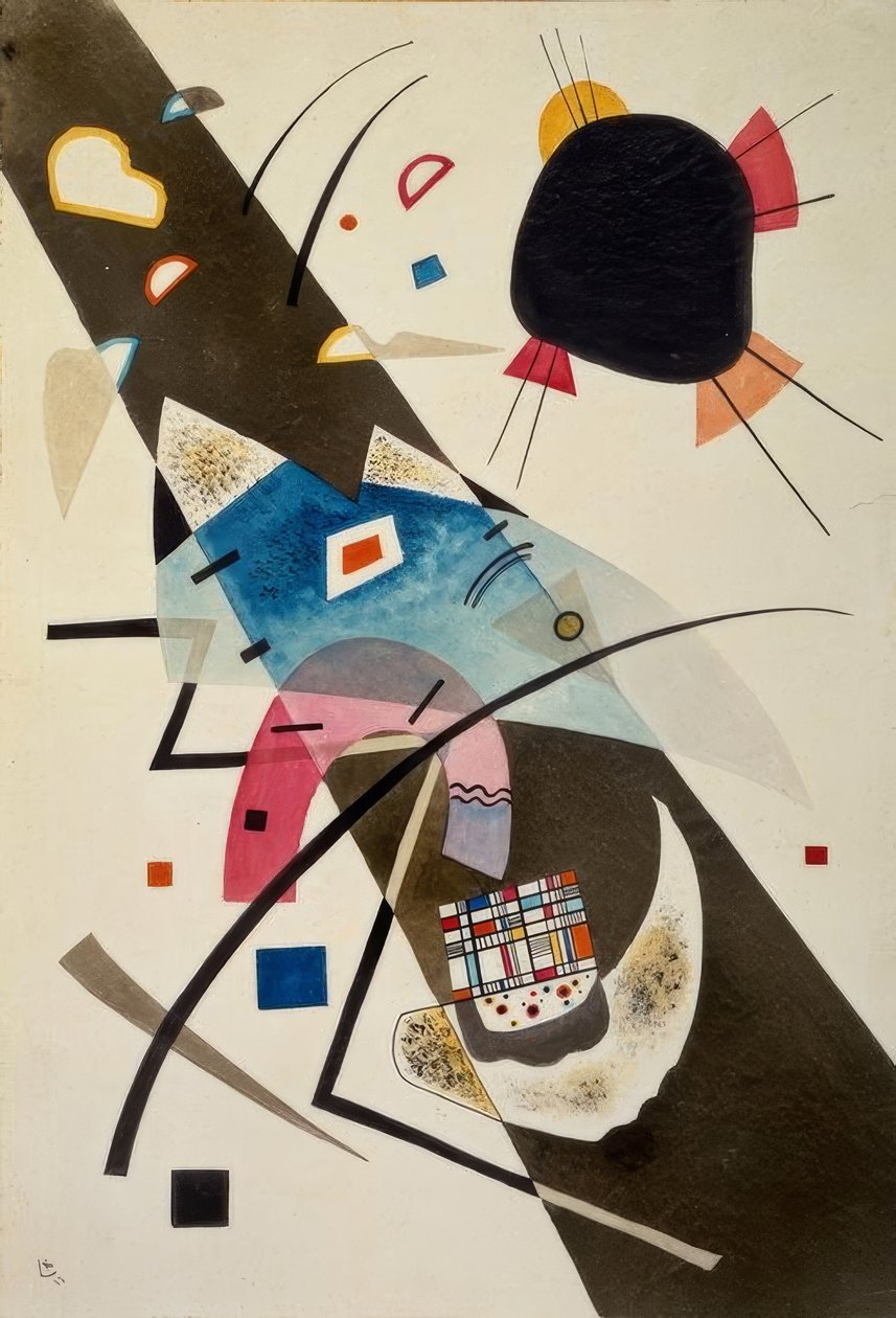 Dwie czarne plamy autorstwa Wassily Kandinsky