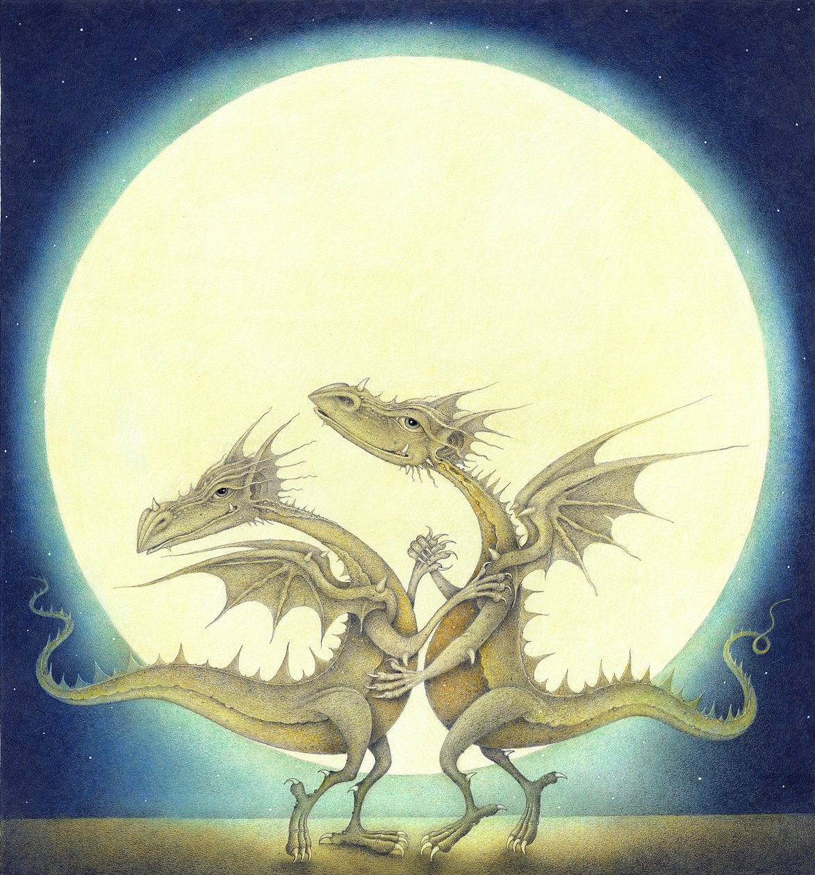 Tańczące smoki, 2009 (media mieszane) autorstwa Wayne Anderson
