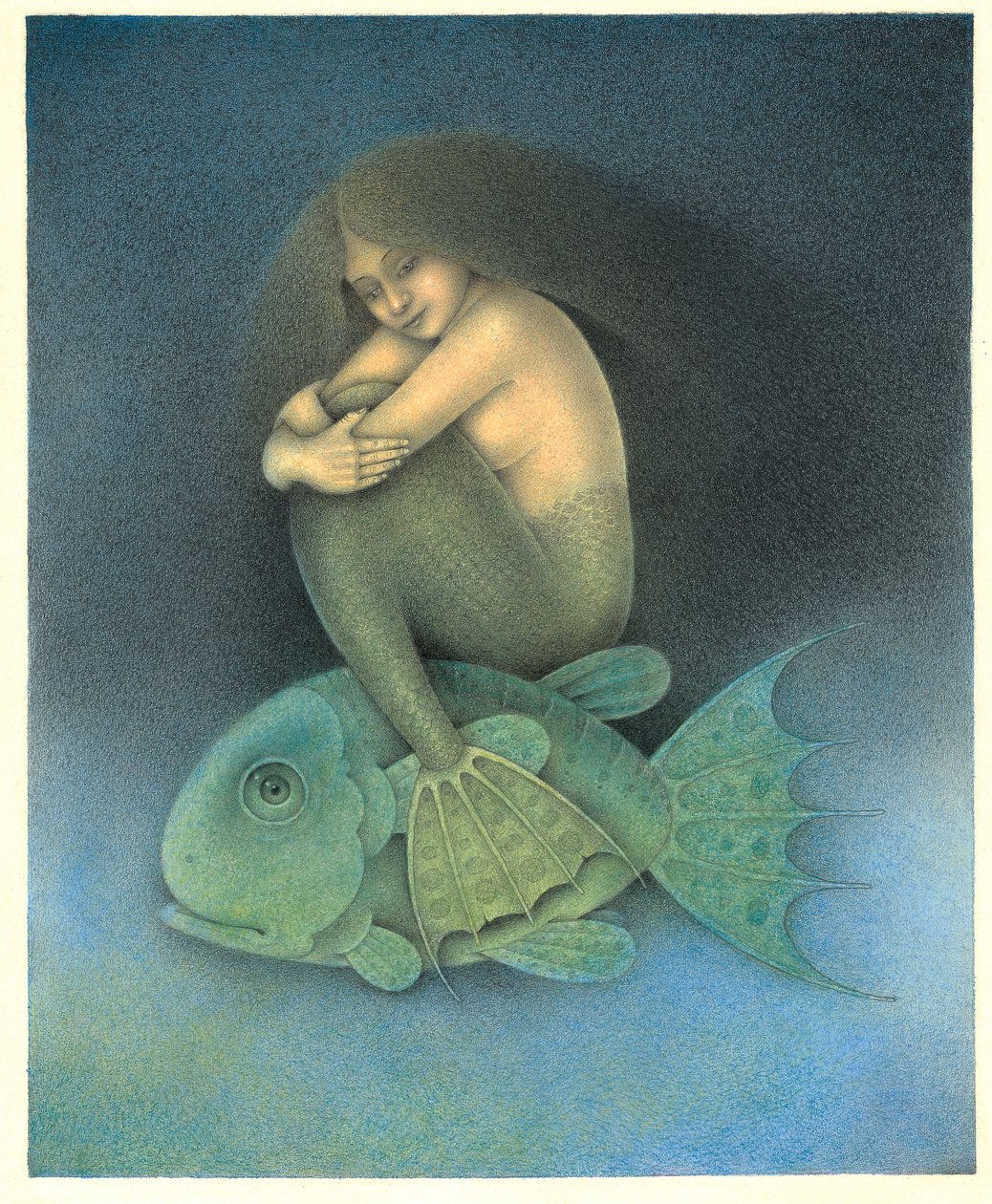 Omermaid, 2007 (mieszane media na tekturze) autorstwa Wayne Anderson