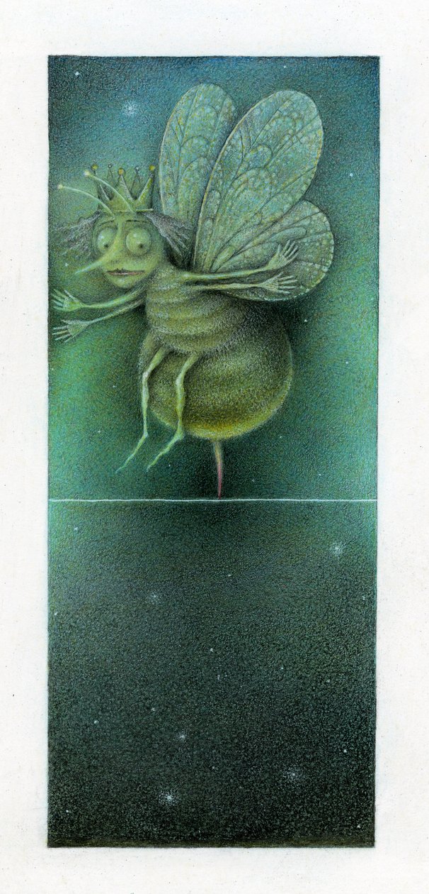 Queen Bee, 2003 (mieszane media na tekturze) autorstwa Wayne Anderson