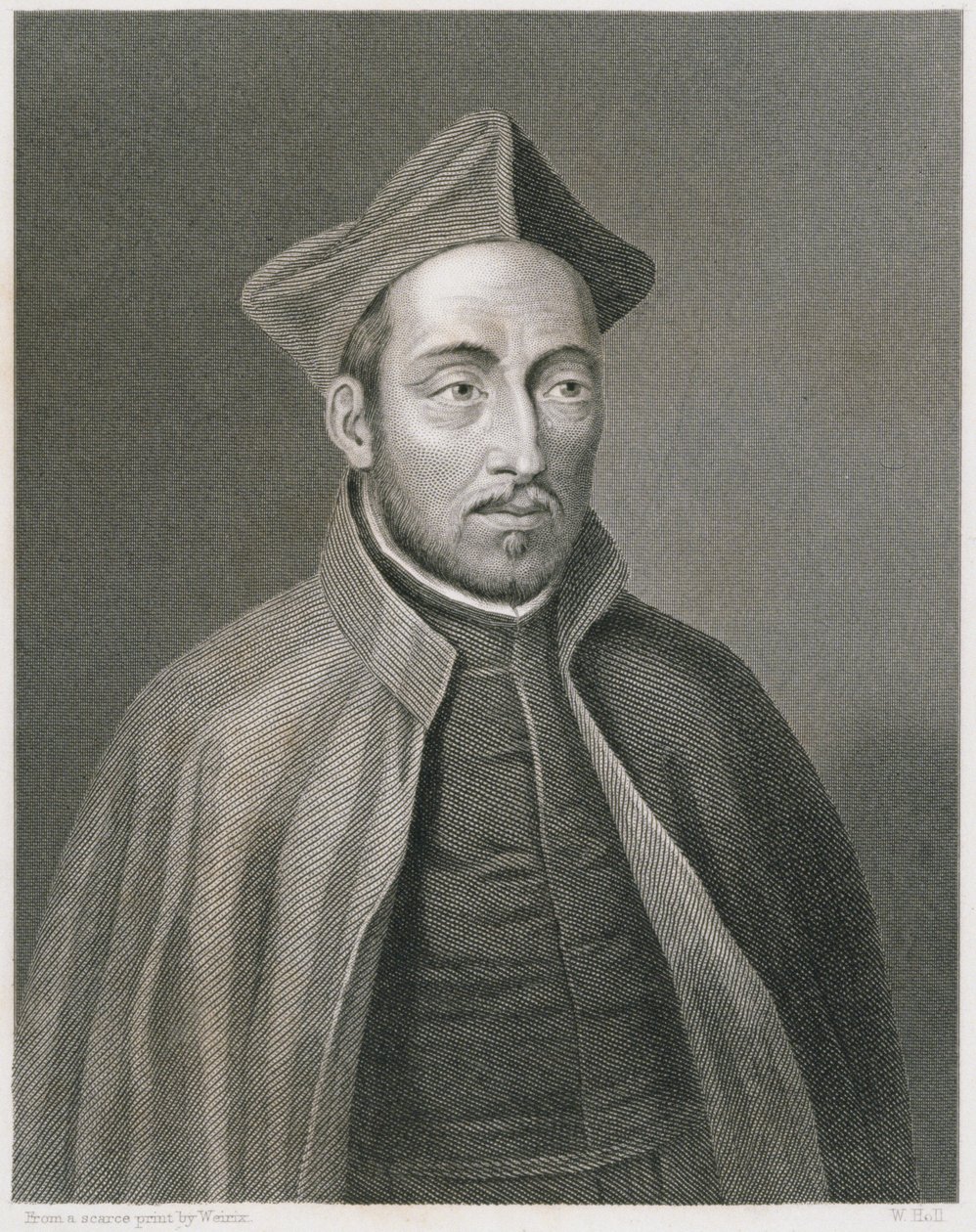 Ignatius de Loyola, grawerowane przez W. Holla, z World Religion, wydane przez A. Fullarton & Co. autorstwa Weirix