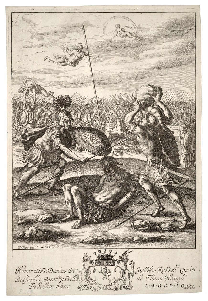 Eneasz i Diomedes autorstwa Wenceslaus Hollar