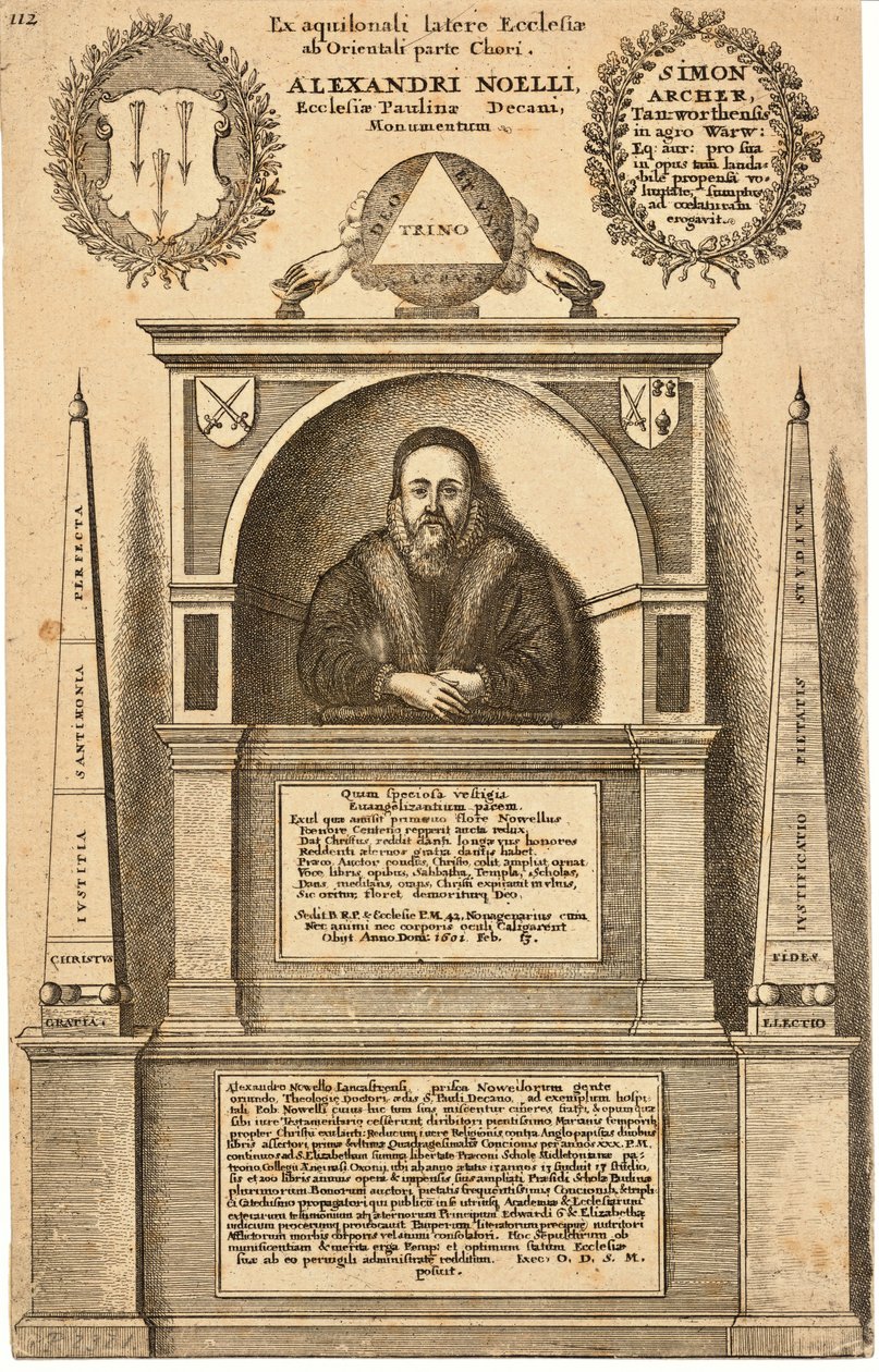 Alexander Nowell (pomnik). Stan 3 autorstwa Wenceslaus Hollar