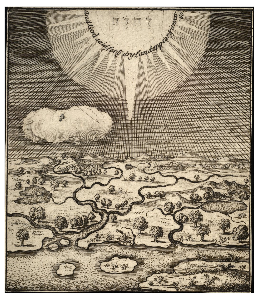 Stworzenie ziemi. Stan 2 autorstwa Wenceslaus Hollar