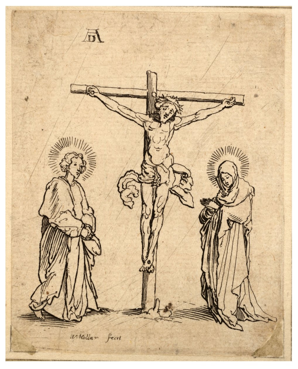 Ukrzyżowanie autorstwa Wenceslaus Hollar