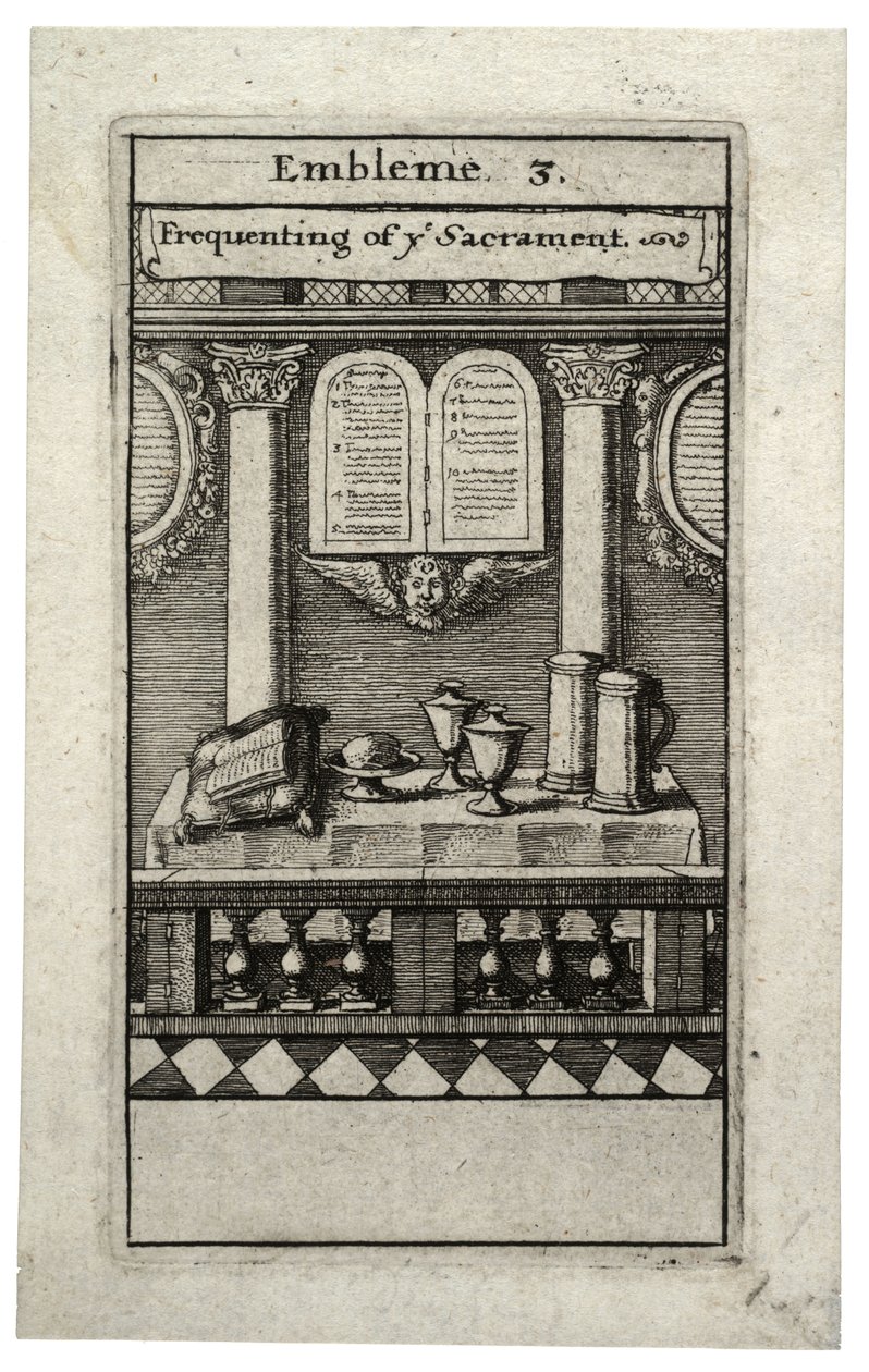 Przystąpienie do sakramentu autorstwa Wenceslaus Hollar