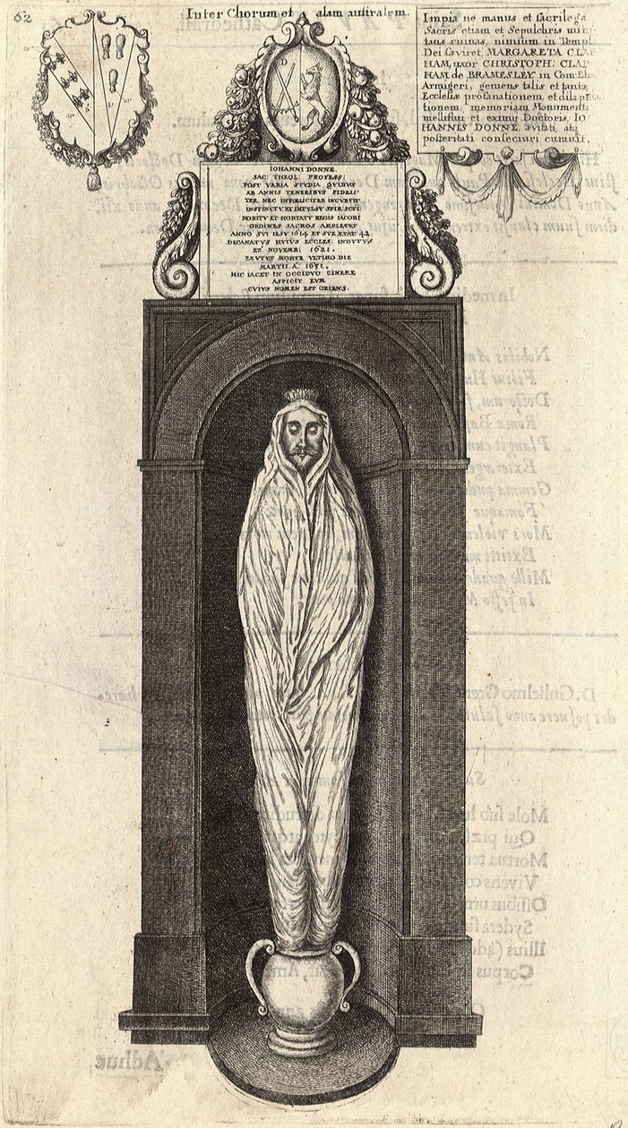 John Donne (pomnik) autorstwa Wenceslaus Hollar