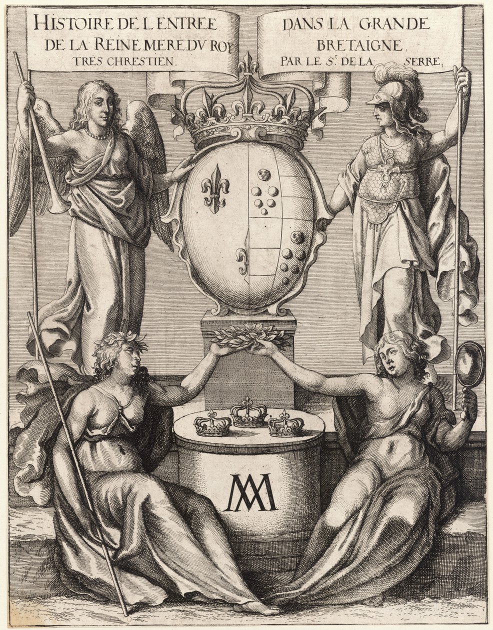 Szklarnia. Wejście królowej matki do Grande Bretaigne. Stan 2 autorstwa Wenceslaus Hollar