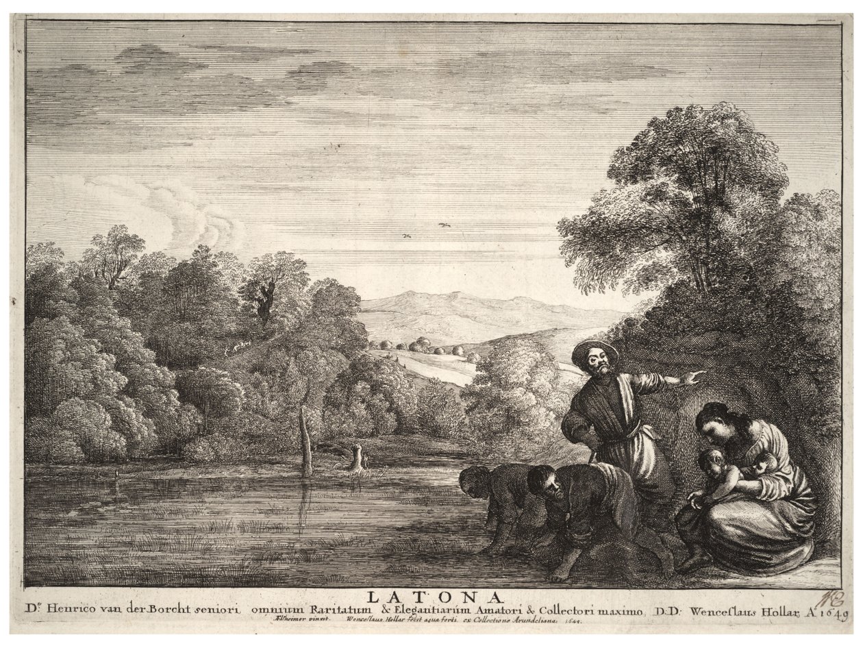 Latona autorstwa Wenceslaus Hollar