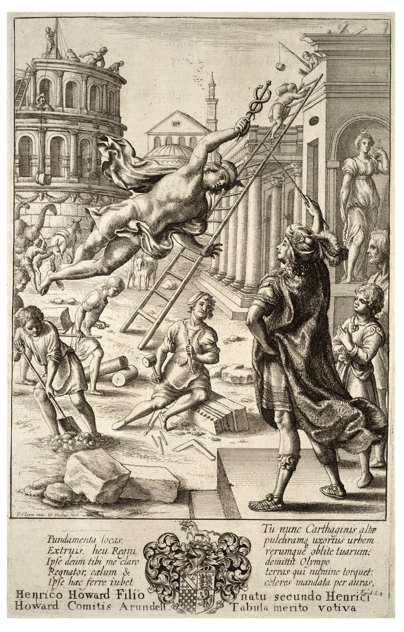 Merkury i Eneasz. Stan 3 autorstwa Wenceslaus Hollar