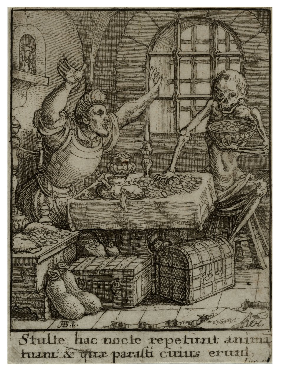 Skąpiec. Stan 2 autorstwa Wenceslaus Hollar