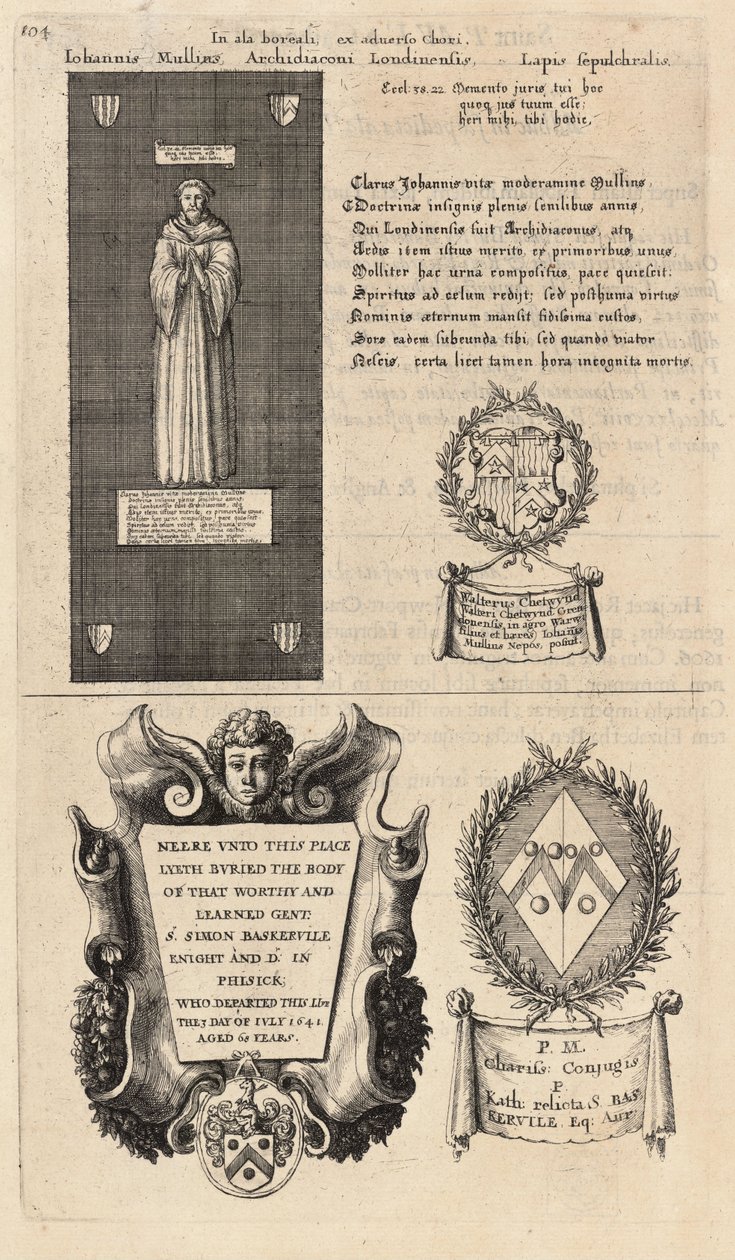 Mullins i Baskerville (pomnik). Stan 2 autorstwa Wenceslaus Hollar