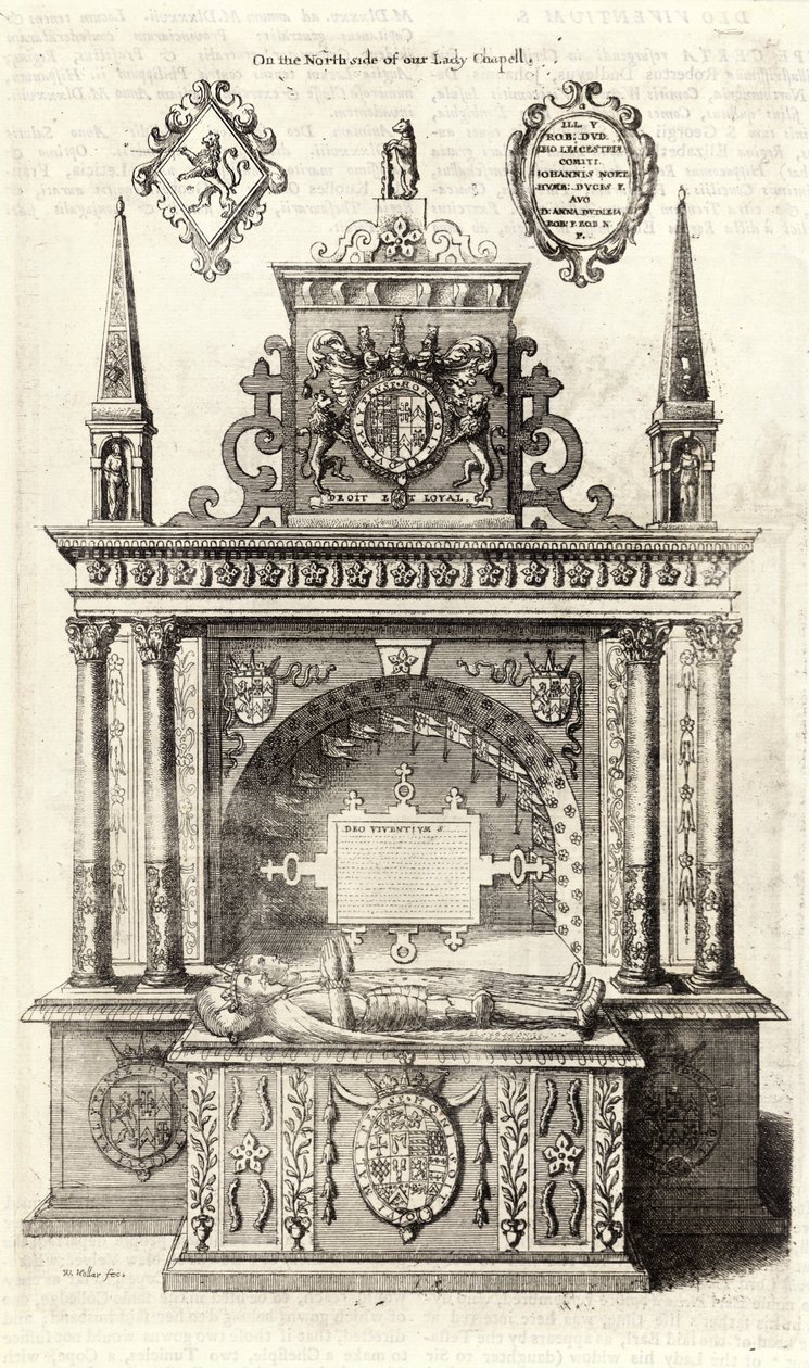 Robert Dudley, hrabia Leicester (pomnik) autorstwa Wenceslaus Hollar