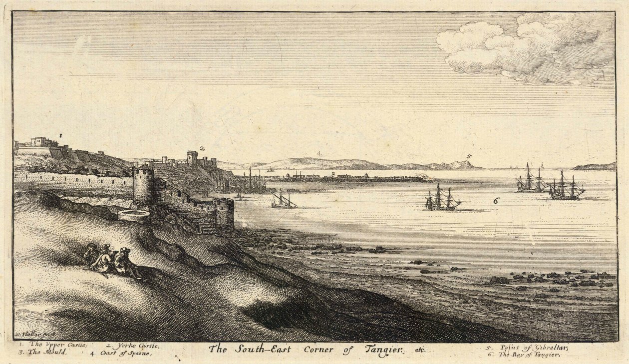 S.E. róg Tangeru. Stan 2 autorstwa Wenceslaus Hollar