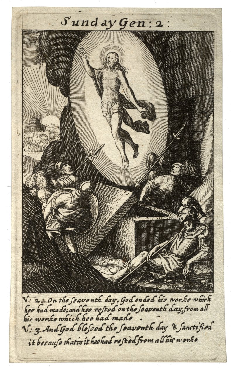 Niedziela. Stan 1 autorstwa Wenceslaus Hollar