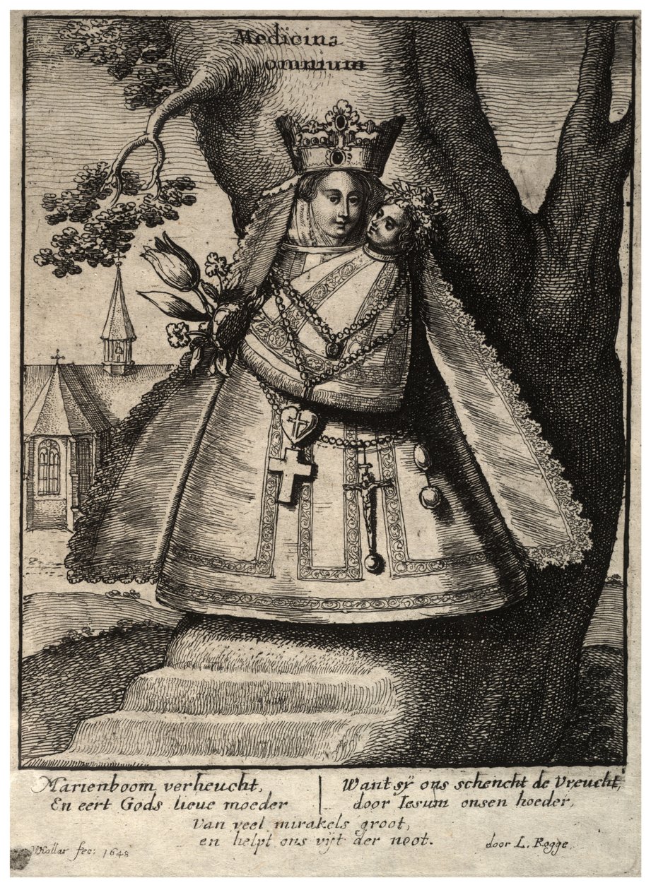 Dziewica z Kleve. Stan 2 autorstwa Wenceslaus Hollar