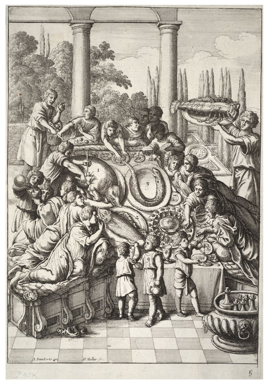 Bankiet autorstwa Wenceslaus Hollar