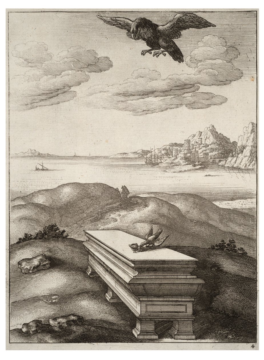 Orzeł i świt autorstwa Wenceslaus Hollar