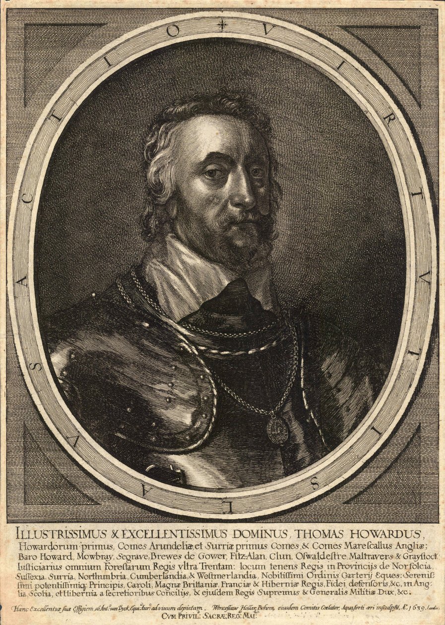 Thomas, hrabia Arundel. Stan 3 autorstwa Wenceslaus Hollar