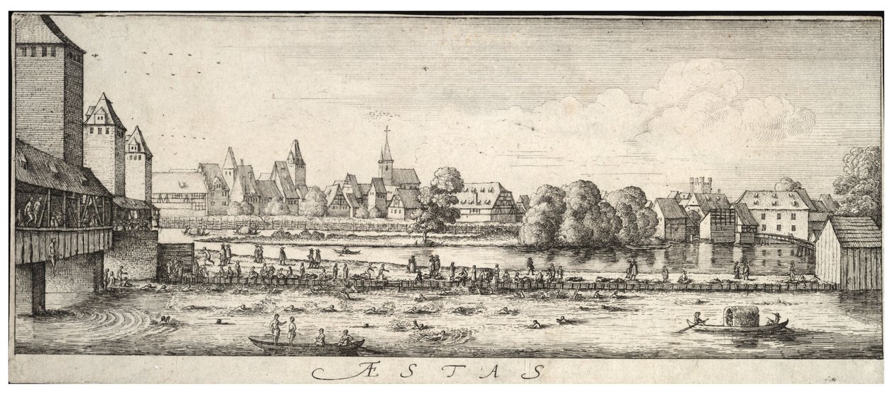 kąpielisko autorstwa Wenceslaus Hollar