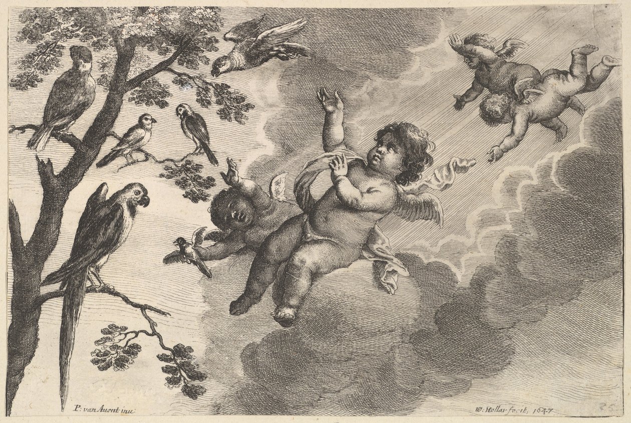 Powietrze Cztery Żywioły, ca. 1647. autorstwa Wenceslaus Hollar