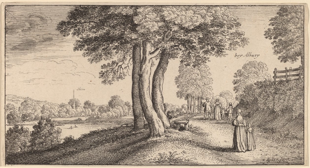 Albury autorstwa Wenceslaus Hollar