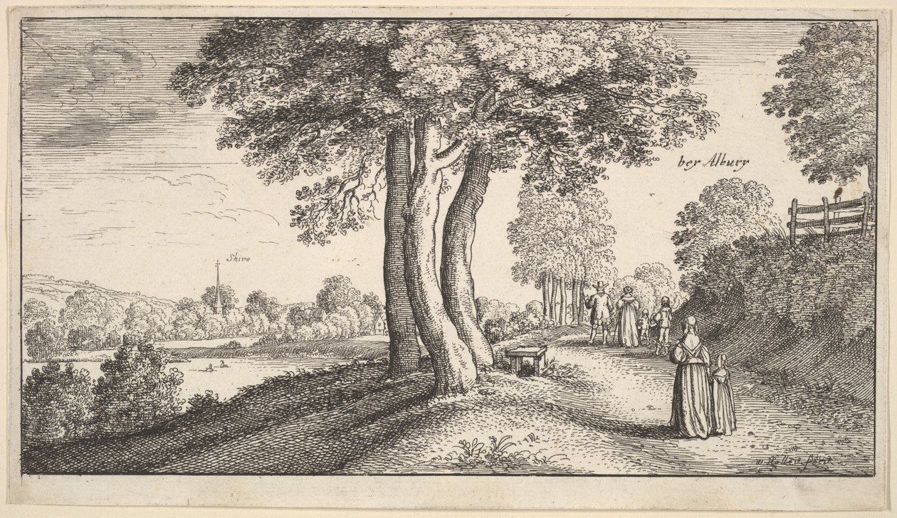 Albury, 1625-77. autorstwa Wenceslaus Hollar
